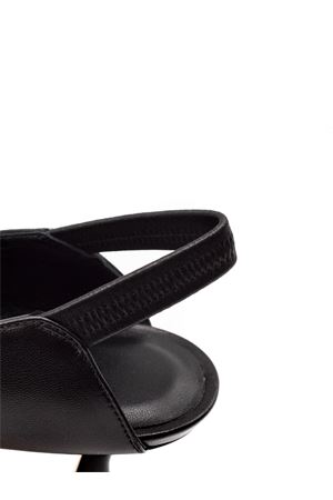 Décolleté slingback in pelle nera liscia MARA BINI | S158NERO